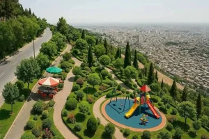 صورة بالذكاء الاصطناعي لجبل قاسيون