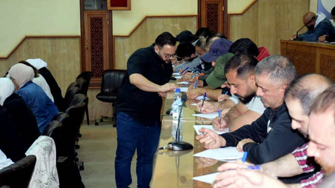 اختتام دورة ترفيع مدربين لرياضة كمال الأجسام في دمشق